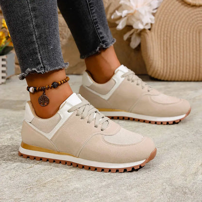 【36-43】Nowe damskie buty sportowe na sznurówki – lekkie, wygodne, oddychające, w dużych rozmiarach, idealne na co dzień