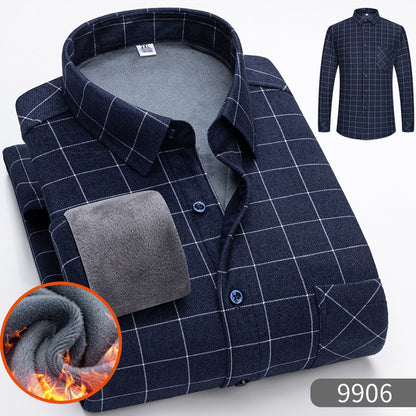 🔥【50% zniżki】1 sztuka 119zł 👔【L-5XL】Ciepła koszula biznesowa z długim rękawem