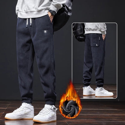 🔥【M-5XL】👖Νέο ανδρικό χειμερινό παντελόνι – από χοντρό κοτλέ ύφασμα με βελούδινη επένδυση· ζεστό, casual ανδρικό παντελόνι.