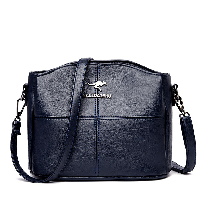 🔥👜👜 Νέα τσάντα ώμου από γνήσιο δέρμα, ρετρό χειροποίητη, μοντέρνα και ευέλικτη.