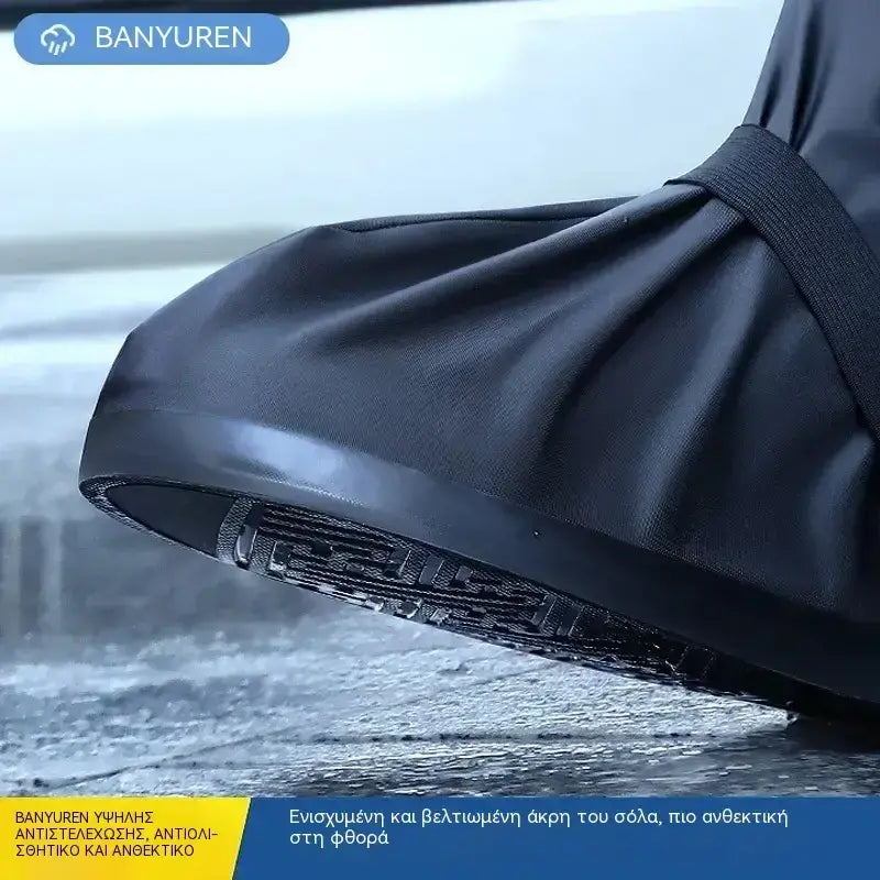 1 τεμάχιο 27 ευρώ ☔ Απόλυτη προστασία από τη βροχή! Ψηλά αδιάβροχα καλύμματα παπουτσιών (ύψους 40 εκ.)! Παχιά αντιολισθητική σόλα · Ανθεκτικό PVC