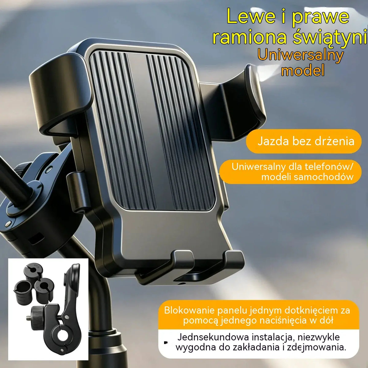 🚴 Uchwyt na telefon motocyklowy z bezpiecznym uchwytem