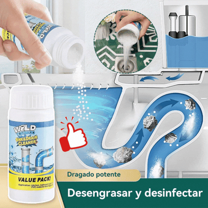 🛁💦【2 μπουκάλια για 26 ευρώ】🌟Καθαριστικό νεροχύτη και αποχέτευσης: αφρός υψηλής πυκνότητας από αποσυντιθέμενα εκχυλίσματα και ένζυμα.