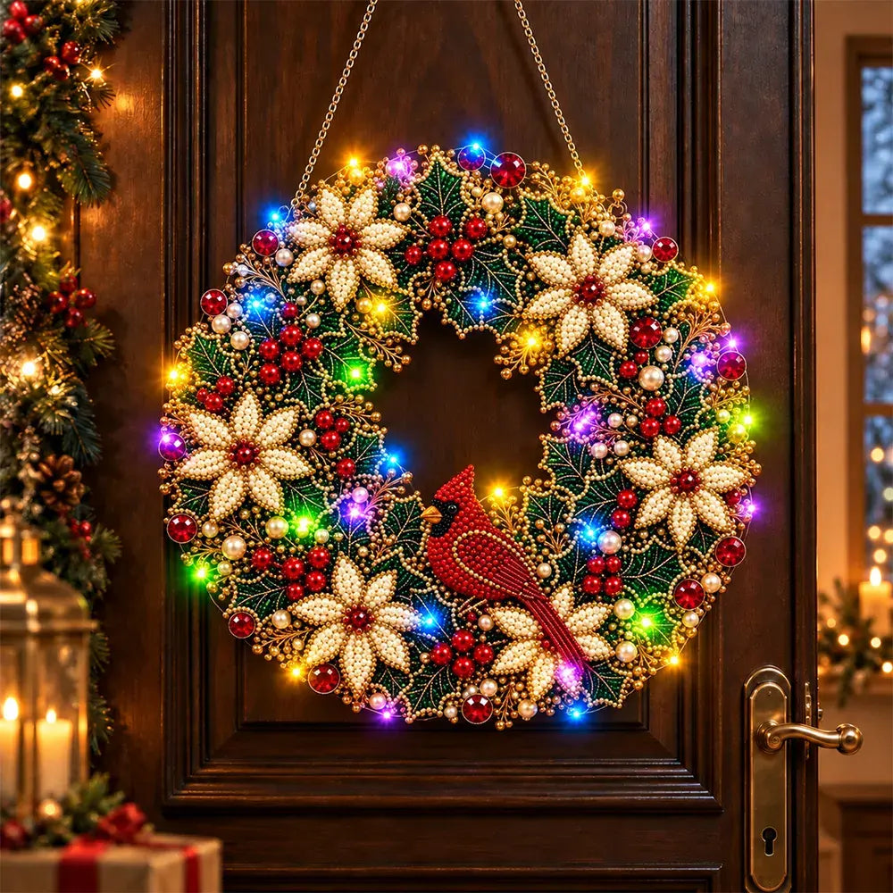 🎄✨ DIY Χριστουγεννιάτικο Φωτιστικό με Μαργαριτάρια και Διαμάντια | Κρεμαστό Στολίδι με Φωτάκια LED | Δημιουργικές Χριστουγεννιάτικες Κατασκευές 💎