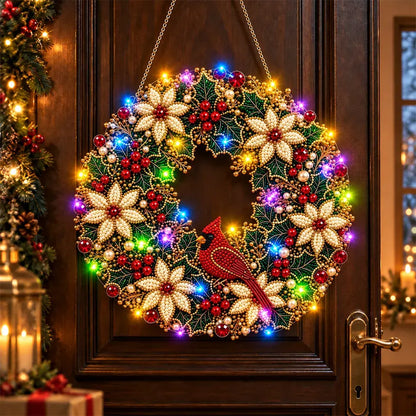 🎄✨ DIY Χριστουγεννιάτικο Φωτιστικό με Μαργαριτάρια και Διαμάντια | Κρεμαστό Στολίδι με Φωτάκια LED | Δημιουργικές Χριστουγεννιάτικες Κατασκευές 💎