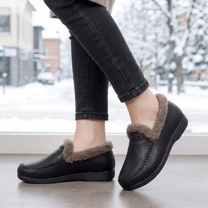 【35-40】Nowe damskie buty zimowe dla mam – wodoodporne, antypoślizgowe, wsuwane, uniwersalne, casualowe, ocieplane