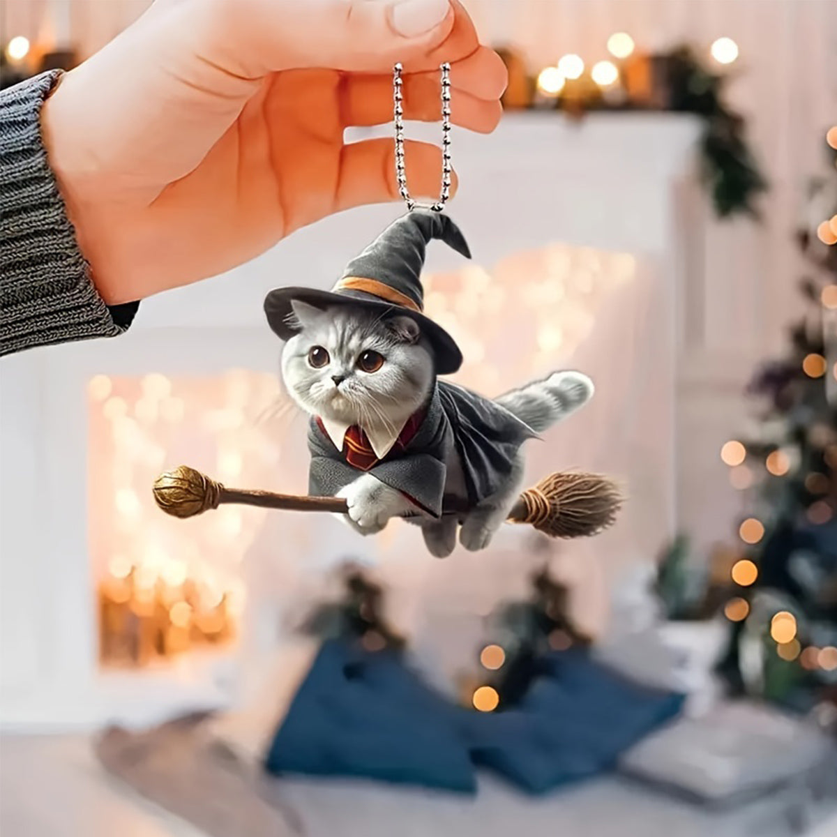 💥🔥🚗🐱【5 piese】 Ornamente noi pentru pisici magice 2025, pandantive pentru mașini