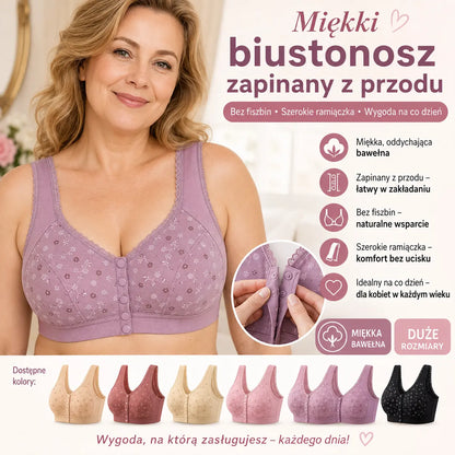🔥【Ostatni dzień na skorzystanie ze zniżki 49%】🔥 Lekki i przewiewny, bezfiszbinowy, bezszwowy biustonosz w dużych rozmiarach