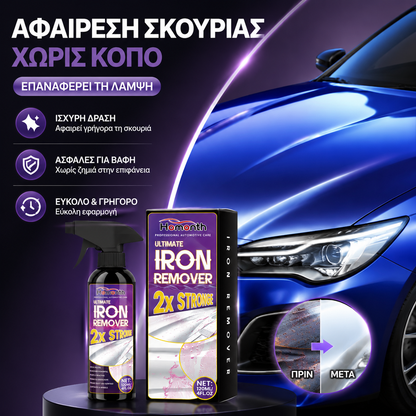 Αφαιρετικό και αναπαλαιωτικό σκουριάς αυτοκινήτων, καθαρίζει και αποτρέπει την οξείδωση των μεταλλικών ελαστικών, τα αφήνει λαμπερά με ένα μόνο ψεκασμό.