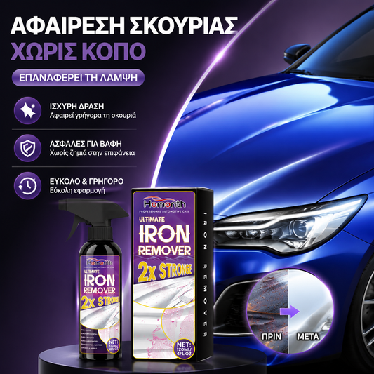 Αφαιρετικό και αναπαλαιωτικό σκουριάς αυτοκινήτων, καθαρίζει και αποτρέπει την οξείδωση των μεταλλικών ελαστικών, τα αφήνει λαμπερά με ένα μόνο ψεκασμό.
