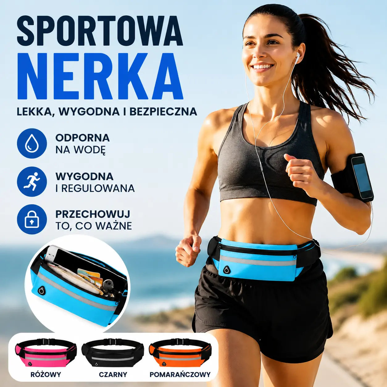 【Kup 1, a 1 dostaniesz gratis】🎒 Wielofunkcyjna torba biodrowa do uprawiania sportu i wypoczynku, niewidoczna, bezpieczna, pojemna i wodoodporna!