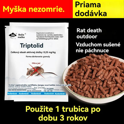 【5 vrecúšok jedu na potkany】🐁Nový červený granulovaný jed na potkany