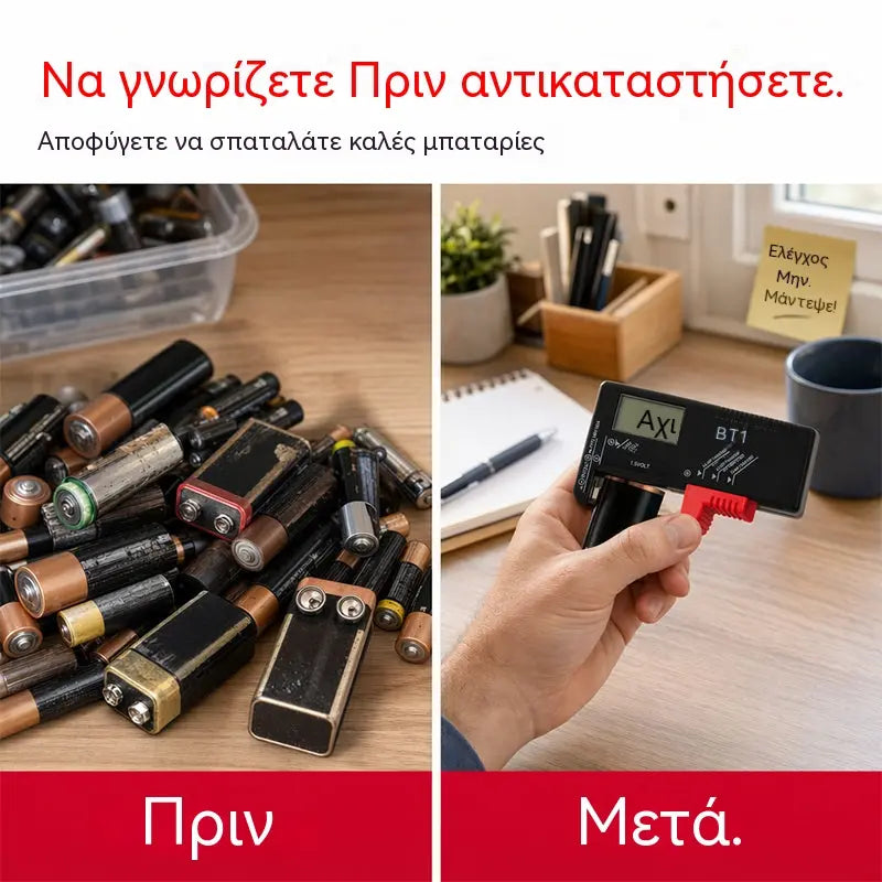 🔋😫Παγκόσμιος ψηφιακός ελεγκτής μπαταριών