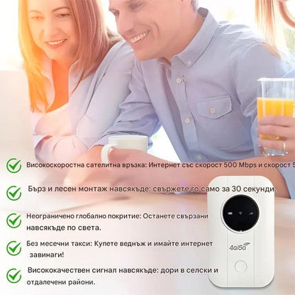 【Безплатен интернет в джоба ви】 Преносим WiFi 5G рутер⚡