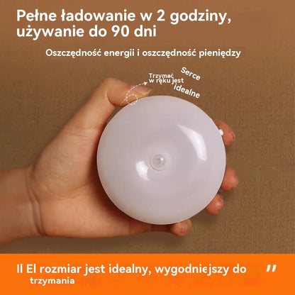 🏡【Kup 3, otrzymaj 3 gratis，6 za 109 zł】💡Inteligentne światło LED wykrywające ruchy ciała człowieka, łatwe do ładowania i praktyczne
