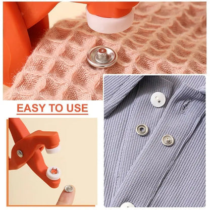 👕Πένσα εγκατάστασης + 150 κουμπιά🧵 Πένσα στερέωσης κουμπιών - Δεν απαιτείται ράψιμο + Περιλαμβάνονται 150 κουμπιά – Επισκευάστε τα ρούχα σας σε δευτερόλεπτα! ✨