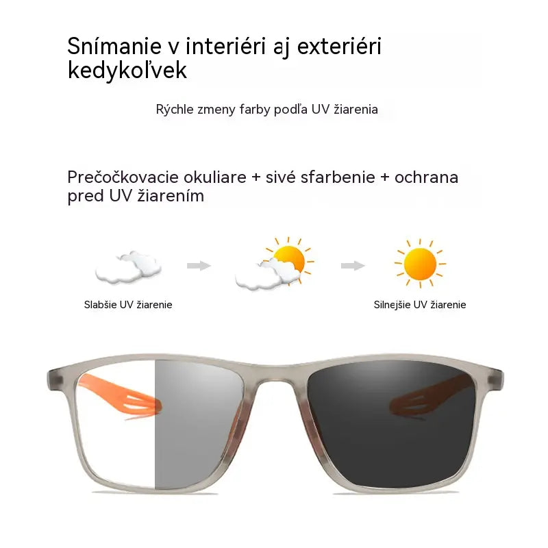 Fotochromatické, ultraľahké okuliare na čítanie s vysokým rozlíšením, špeciálne navrhnuté pre starších ľudí.