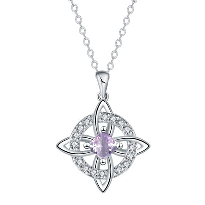 1 sztuka 89zł 🔮Naszyjnik z węzłem czarownicy i kamieniem szlachetnym 🔮💞 Chroń swoich bliskich