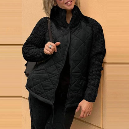 1 είδος με 41 €🔥 【S-3XL】Γυναικείο καπιτονέ πλεκτό μπουφάν – ελαφρύ, ζεστό και ιδανικό για τον χειμώνα