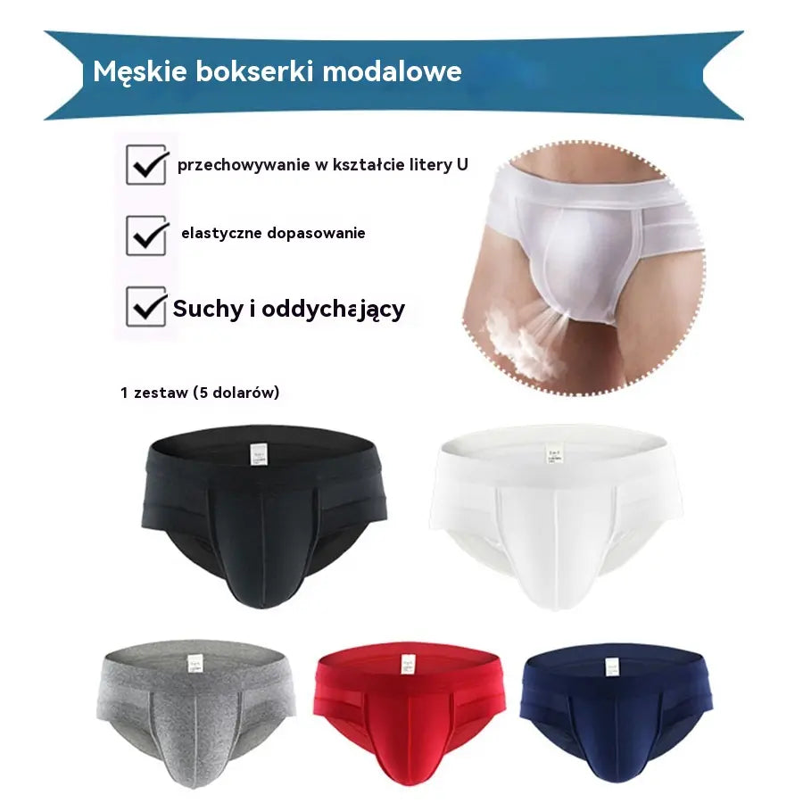 🔥GORĄCA WYPRZEDAŻ 50% TANIEJ🔥【5 pozycji】[M-4XL] 🩲Męskie spodenki modalowe