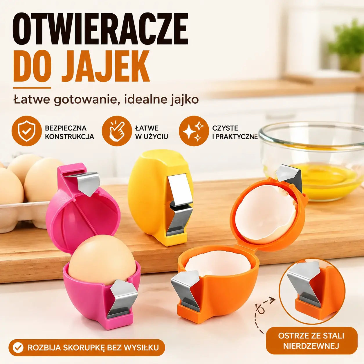 🔥50% zniżki🔥Kup 3, otrzymaj 3 gratis🥚 Otwieracze do jajek