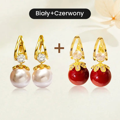 💋【Kup jeden, a drugi dostaniesz gratis】Nowe francuskie kolczyki z perłami, luksusowe srebro próby 925