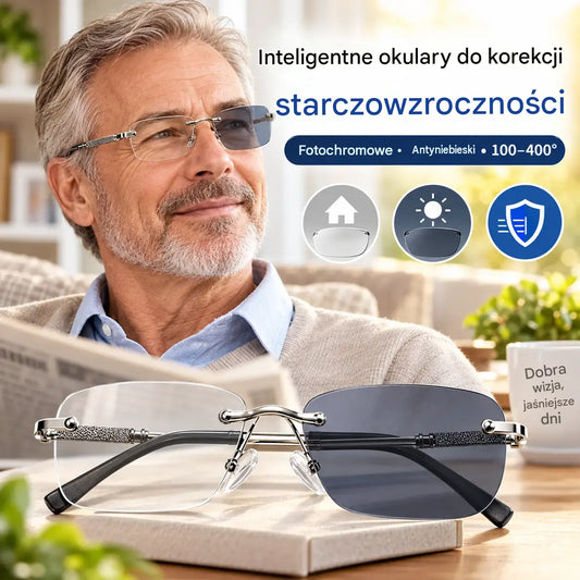 1 sztuka 89zł  👓Te inteligentne okulary do czytania z funkcją zoom zostały zaprojektowane specjalnie dla osób w średnim i starszym wieku. Wyposażone są w funkcje zoomu, multifokusa, wykrywania światła, fotochromu i blokowania niebieskiego światła.